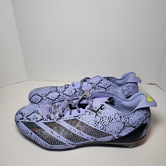 New Adidas Adizero Electric 2 Exotic Speed Purple Black Men's 10 Football Cleat